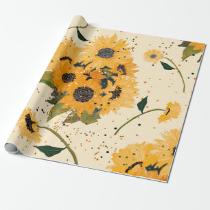 Papel De Presente Sorrisos de girassol