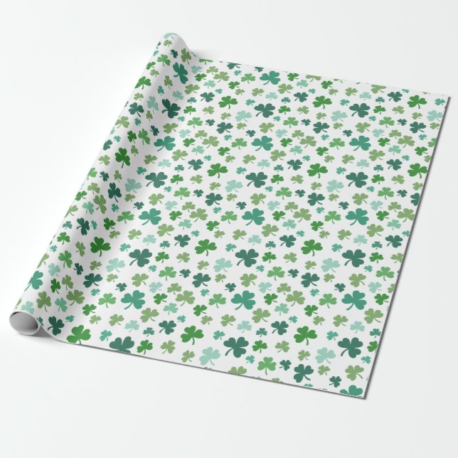 Papel De Presente Sorte de The Irish Shamrock (Desenrolado)