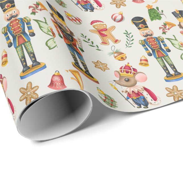 Papel De Presente Sortimento da Suite do Quebra-Nozes Rei Rato (Ponta do rolo)