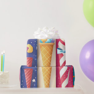 Papel De Presente Sorvete