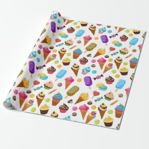 Papel De Presente Sorvete