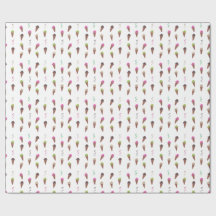 Sorvete Cones & Fitas Papel de Embalagem de Aniver