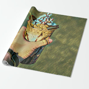 Papel De Presente sorvete congelando legal