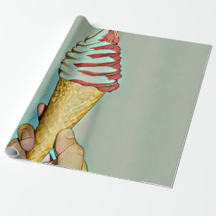 Papel De Presente Sorvete de chocolate