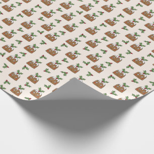 Papel De Presente Sorvete de Natal