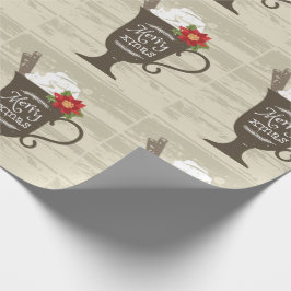 Papel De Presente Sorvete de Natal Merry