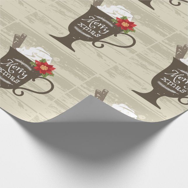 Papel De Presente Sorvete de Natal Merry (Ponta)