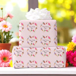 Papel De Presente Sorvete Party Popsicles Cones Rosa<br><div class="desc">Papel de enrolamento de sorvetes com sorvetes coloridos,  cones de sorvete e picolés em fundo rosa. Mais produtos com este design na coleção abaixo.</div>
