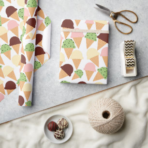Papel De Presente Sorvetes