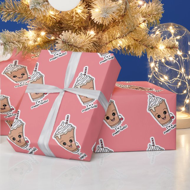 Papel De Presente Sou Frappe-tastic | Frappe com creme chicote (Feriados)