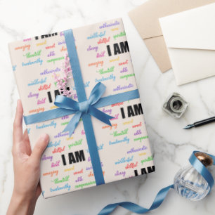 Papel De Presente Sou Inspirador, Positivo, Religioso, Cristão