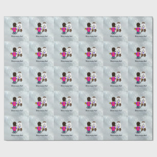 Papel De Presente Sou um artista, design colorido, TEMPLATE,