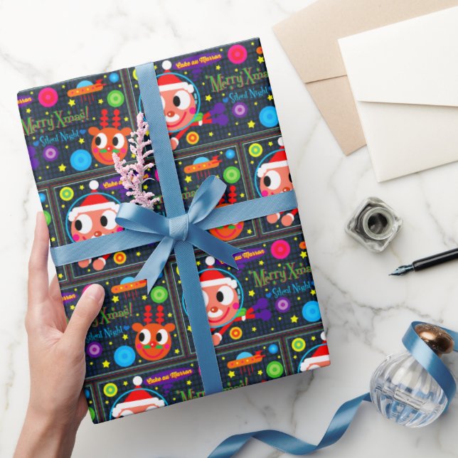PAPEL DE PRESENTE SPACE SANTA (Presentear)