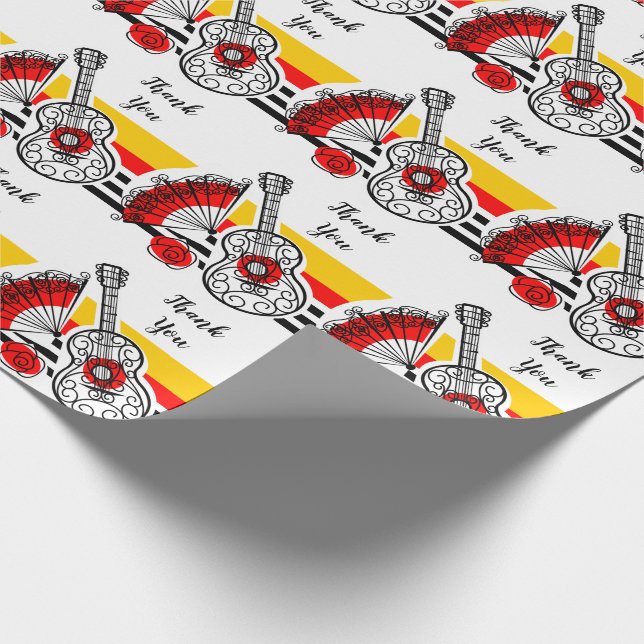 Papel De Presente Spanish Souvenirs Classic Stripe Thank You (Ponta)