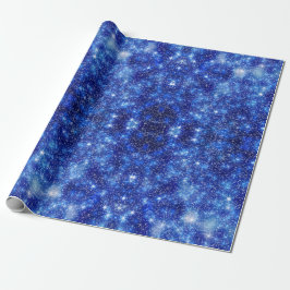 Papel De Presente Sparkly e Starry Night Sky