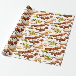 Papel De Presente Spices Cozinhar Vanilla Anise Cinnamon