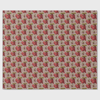 Papel De Presente Spicy Noël Golden Botanical Luxe Wrapping Paper 