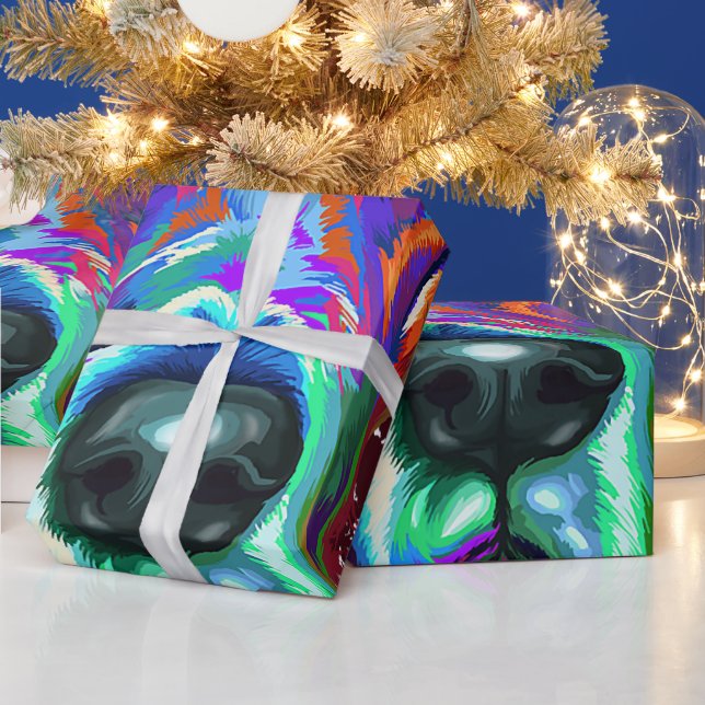 Papel De Presente Splash Art Great Dane Puppy Lover Gifts (Feriados)