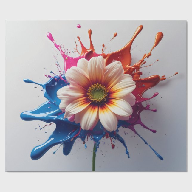 Papel De Presente Splash Bloom (Aberto)