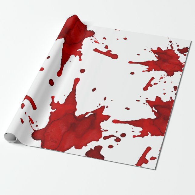 Papel De Presente Splatter (Desenrolado)