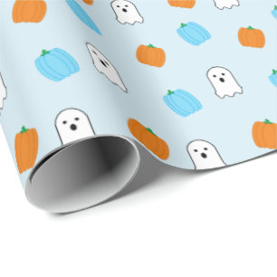 Papel De Presente Spooky 4º aniversário