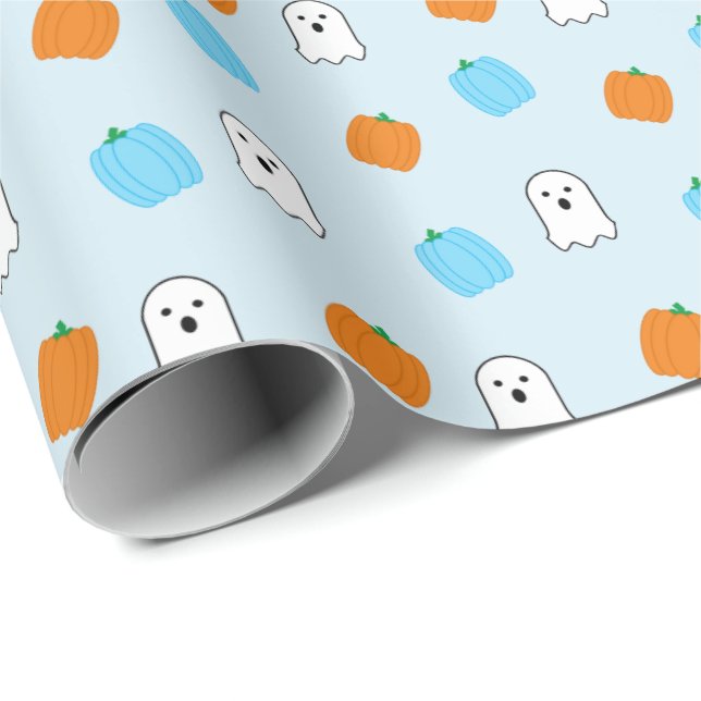 Papel De Presente Spooky 4º aniversário (Ponta do rolo)