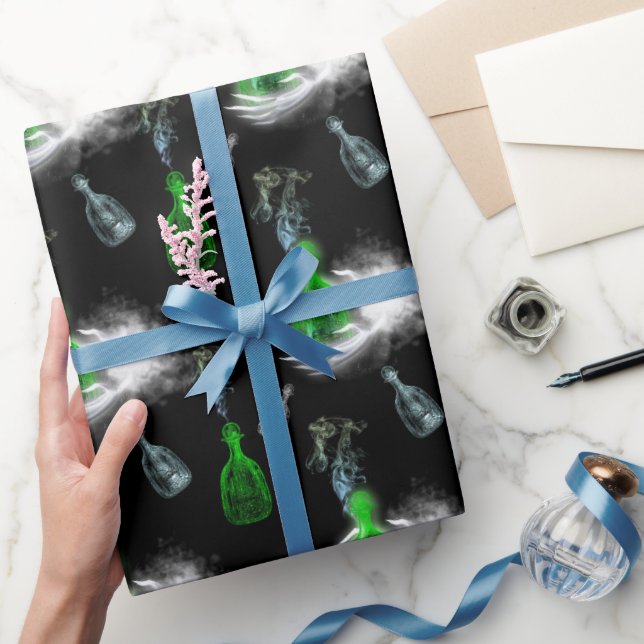 Papel De Presente Spooky Ghostly Hands Halloween  (Presentear)