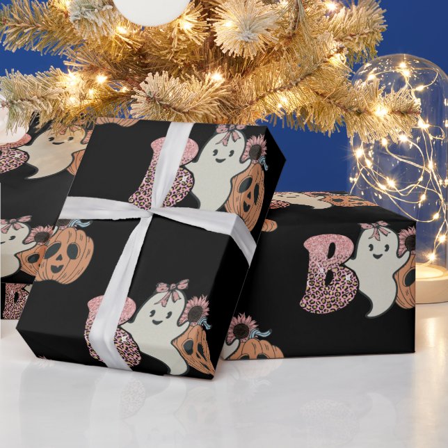 Papel De Presente Spooky Halloween (Feriados)