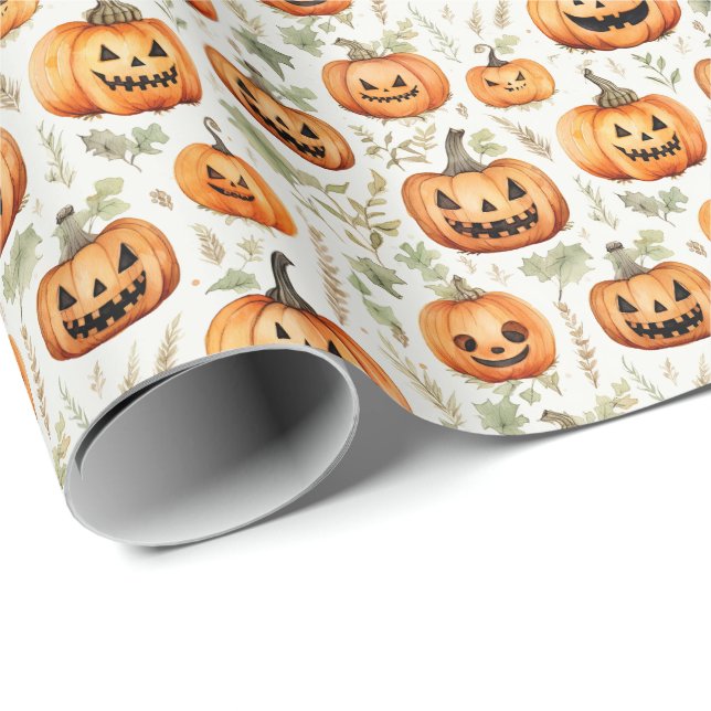 Papel De Presente Spooky Halloween (Ponta do rolo)
