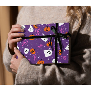 Papel De Presente Spooky Halloween 