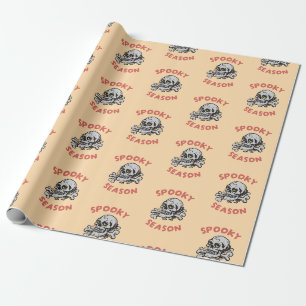 Papel De Presente Spooky Season Assustador Halloween