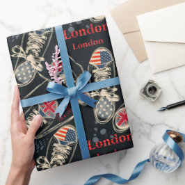 Papel De Presente Sports Boots Fashion Pattern 