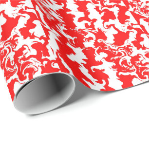 Papel De Presente Spray Vermelho