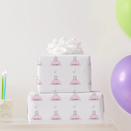 Papel De Presente Sprinkle Love Baby Girl Party Pink