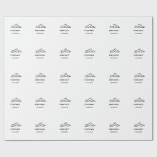 Papel De Presente Sr e Sra adicionam nome da família data ano favor