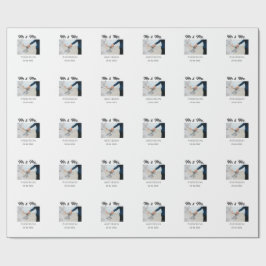 Papel De Presente Sr & Sra adicionam data do ano do casamento sobren