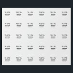 Papel De Presente Sr. & Sra. adicionar nome da família data ano casa<br><div class="desc">design</div>