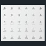 Papel De Presente Sr & Sra adicionar sobrenome data ano lembrança de<br><div class="desc">design</div>