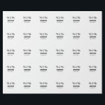 Papel De Presente Sr & Sra adicionar sobrenome data ano lembrança de<br><div class="desc">desenho</div>