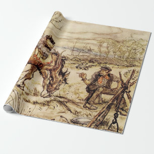 Papel De Presente Sr. Toad e o cigano de Arthur Rackham