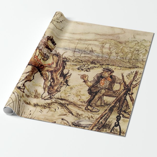 Papel De Presente Sr. Toad e o cigano de Arthur Rackham (Desenrolado)
