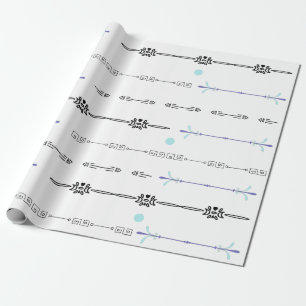 Papel De Presente Srows Círculos Bordas