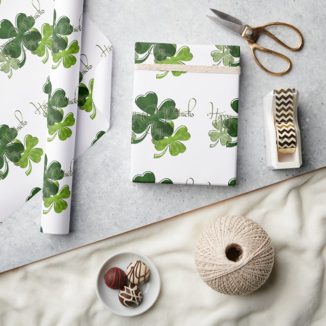 Papel De Presente St. Patrick's Day (Artesanato)