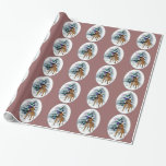 Papel De Presente Staffordshire Bull Terrier Christmas<br><div class="desc">Maravilhosa arte de férias para amantes de touro terrier do staffordshire. A Elegante design oval parece impressionante numa grande variedade de mercadorias de Natal. Bonitos presentes para amantes de pessoal.</div>