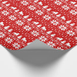 Papel De Presente Staffordshire Bull Terrier SIlhouettes Natal<br><div class="desc">Padrão de suéter de Natal vermelho e branco com Staffordshire Bull Terrier silhouettes. Brilhar o feriado de alguém com um presente especial embrulhado neste papel de embrulho estofado. Veja o Doodle World de Jenn para um presente de Natal ainda mais festivo para amantes de muitas raças de cães.</div>