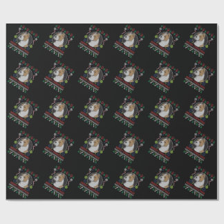 Papel De Presente Staffordshire Merry Christmas Ugly Sweater