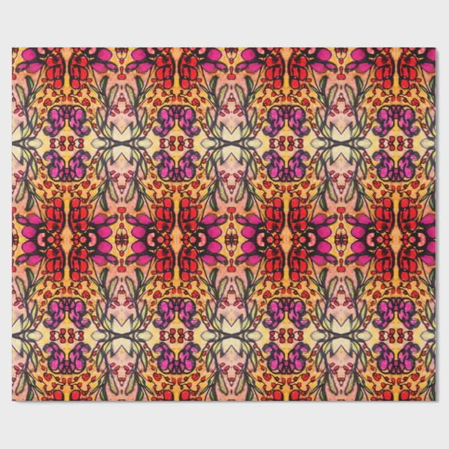 Papel De Presente Stained Glass-Like  (Aberto)