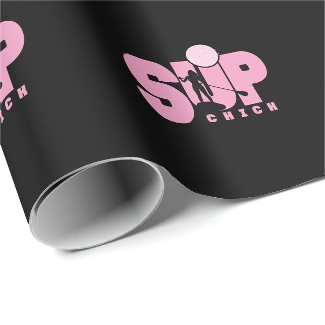 Papel De Presente Stand up Paddling "SUP Chick" (Ponta do rolo)