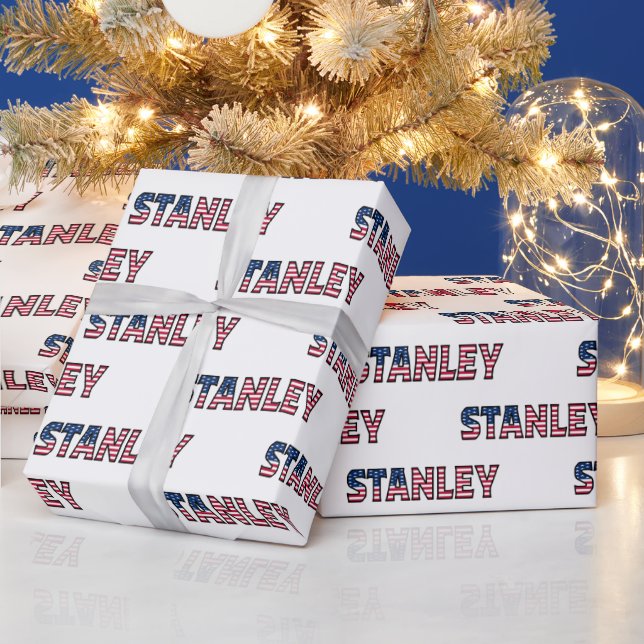 Papel De Presente Stanley Vorname Name USA US Geschenkpapier Papier (Feriados)