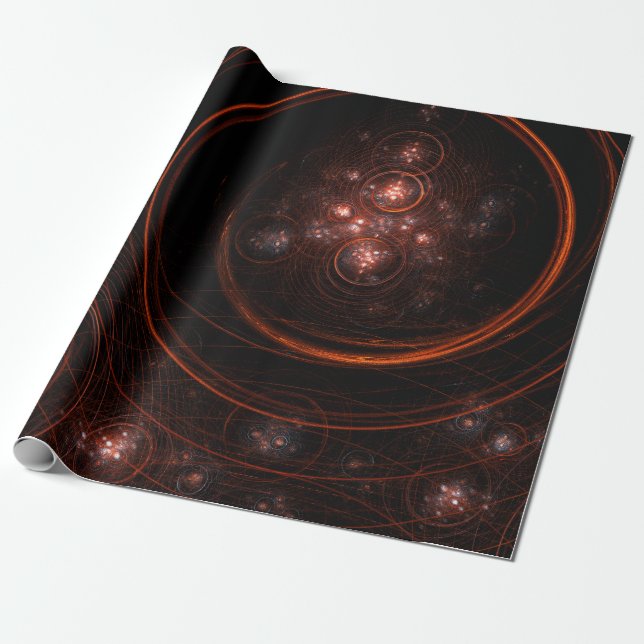 Papel De Presente Starlight Abstrato Art (Desenrolado)